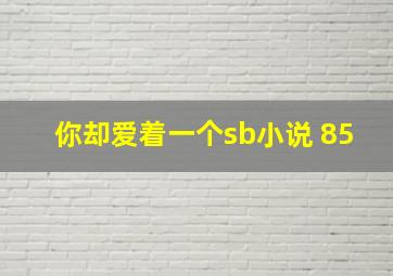 你却爱着一个sb小说 85